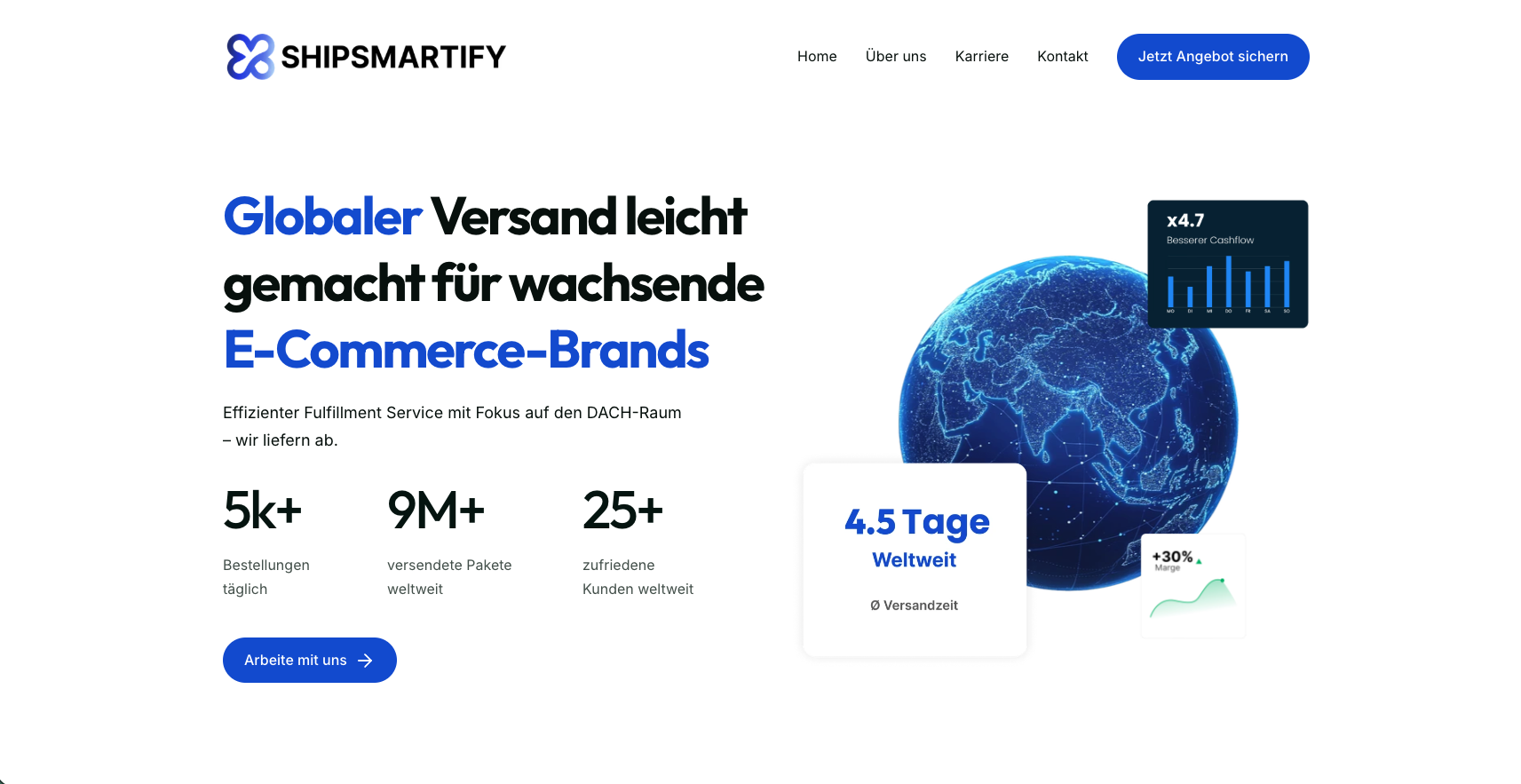 ShipSmartify Website Screenshot